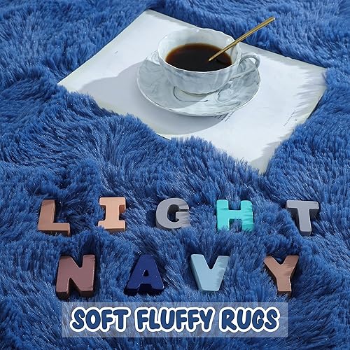 Miniatura 6 de Rostyle - Alfombras suaves y esponjosas para el dormitorio, sala de estar, alfombras peludas, alfombra de Navidad para niñas, niños, alfombras