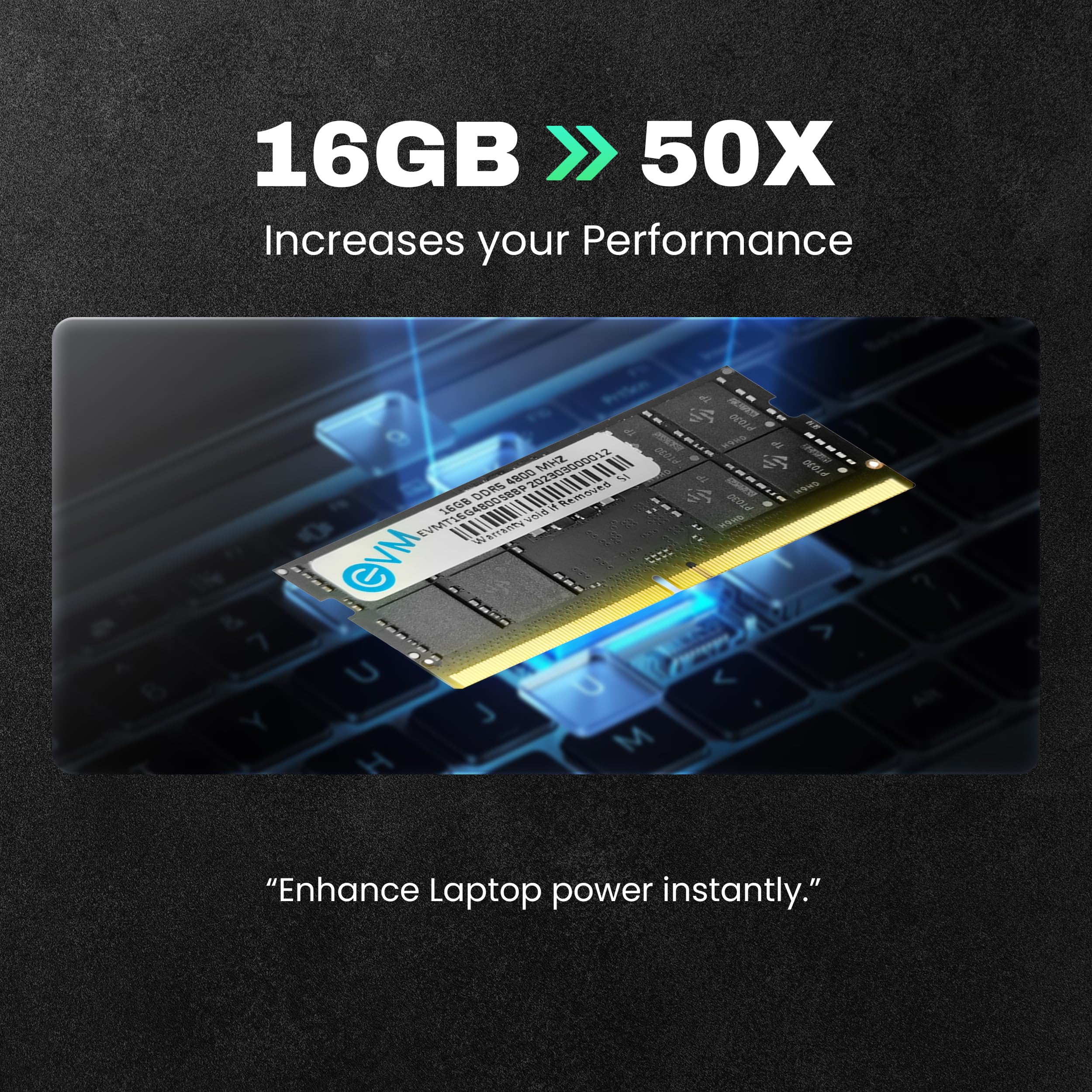 EVM 16GB DDR5 Laptop RAM 4800Mhz SoDimm