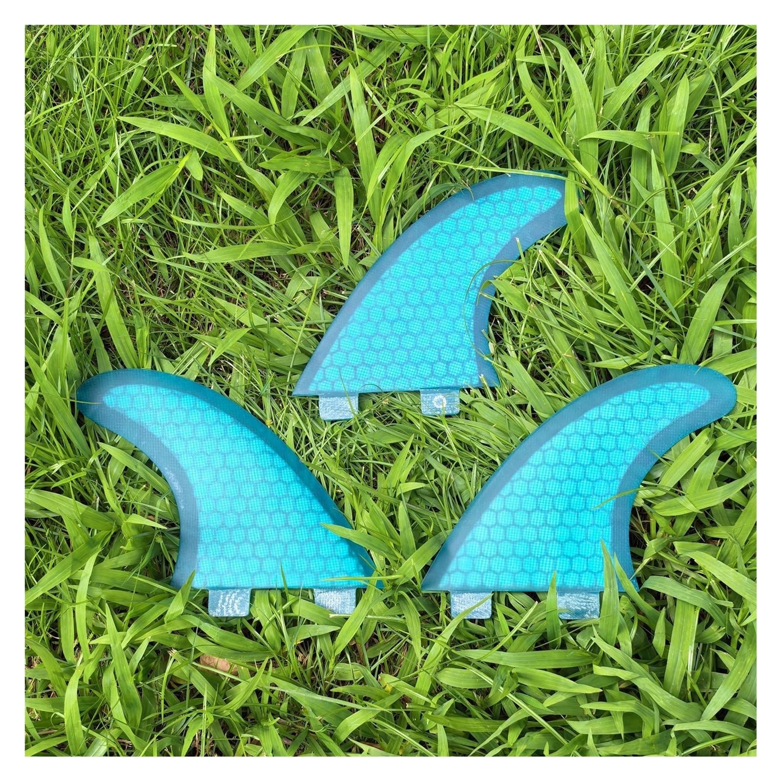 Mkhqst Blue Surfboard Fin G3/G5/G7 Surfboard Fin 3-Fins Wakeboard Windsurf Fins Weakness Honeycomb Fibreglass Quillas Surf