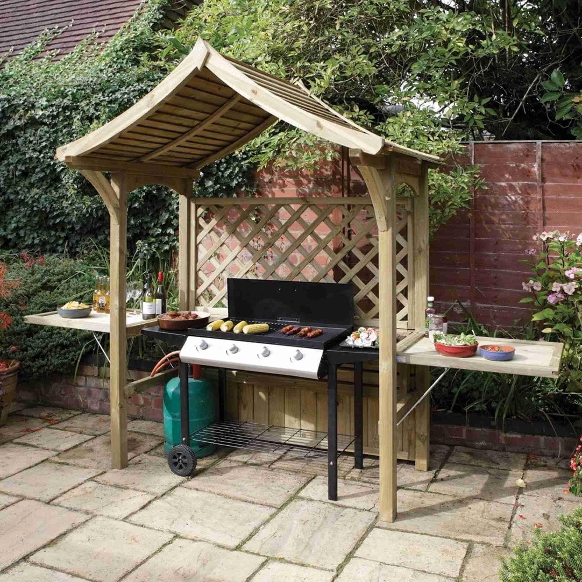 Party Arbour And Barbeque Shelter Pressure Treated Fire Retardant 