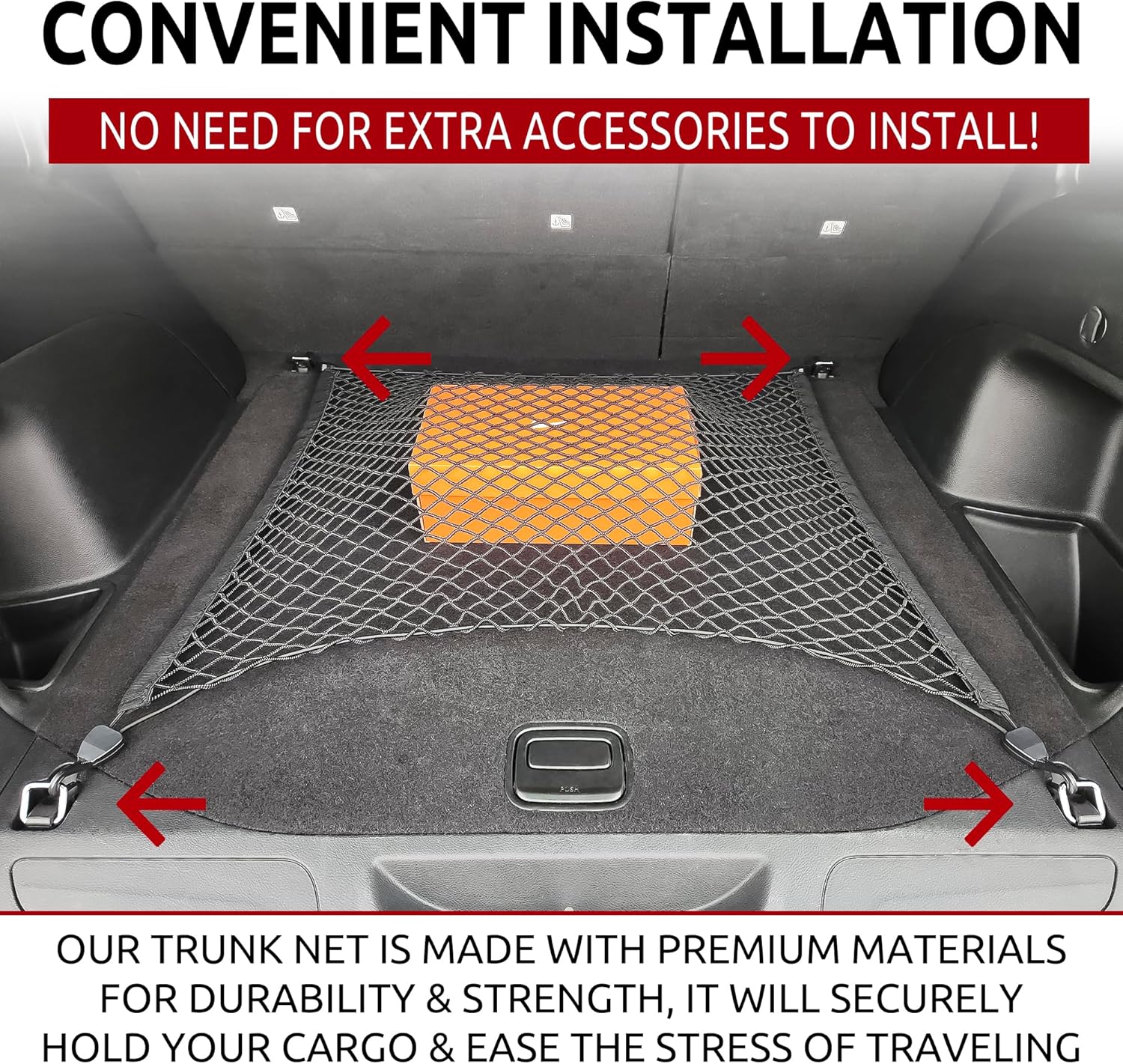 TrunkNets Inc Floor Trunk Cargo Net For JEEP GRAND CHEROKEE 2011 2012 2013 2014 2015 2016 2017 2018 2019 2020