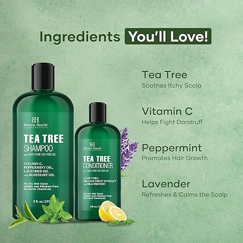 Miniatura 10 de Botanic Hearth Champú y acondicionador de biotina con colágeno combate la pérdida de cabello y el adelgazamiento con ginseng coreano y cúrcuma el