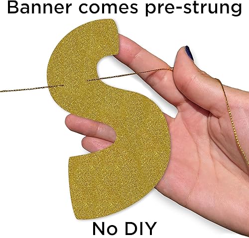 Miniatura 5 de Sterling James Co. So Long Suckers - Cartel dorado con purpurina  Divertidas decoraciones para fiesta de despedida  Te extrañaremos  Fiesta de