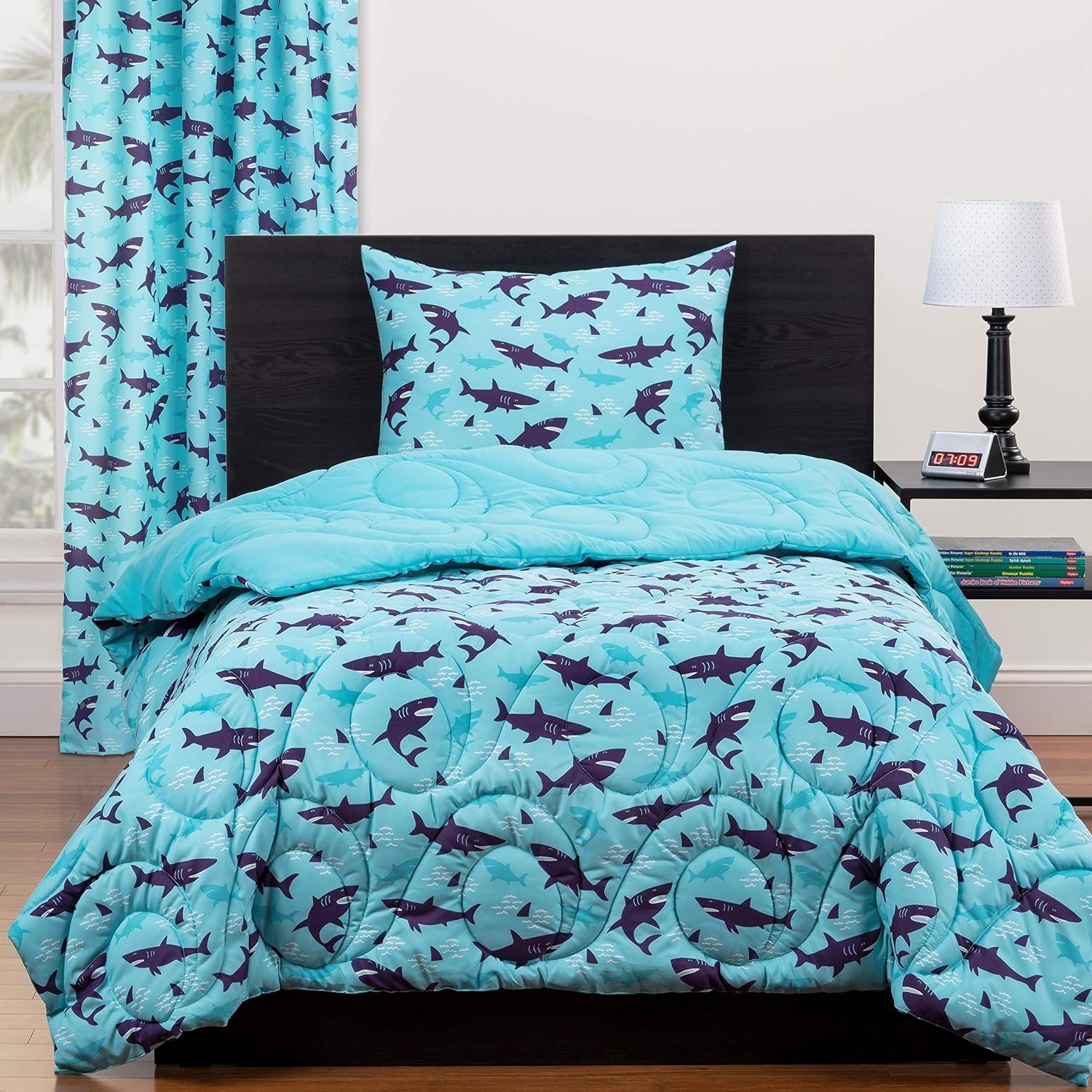 kids shark bedding