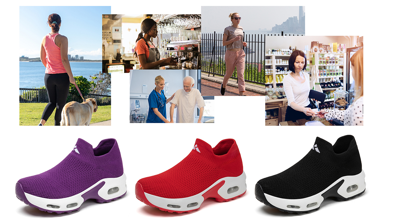 Mishansha Women Walking Sneakers Sock Shoes