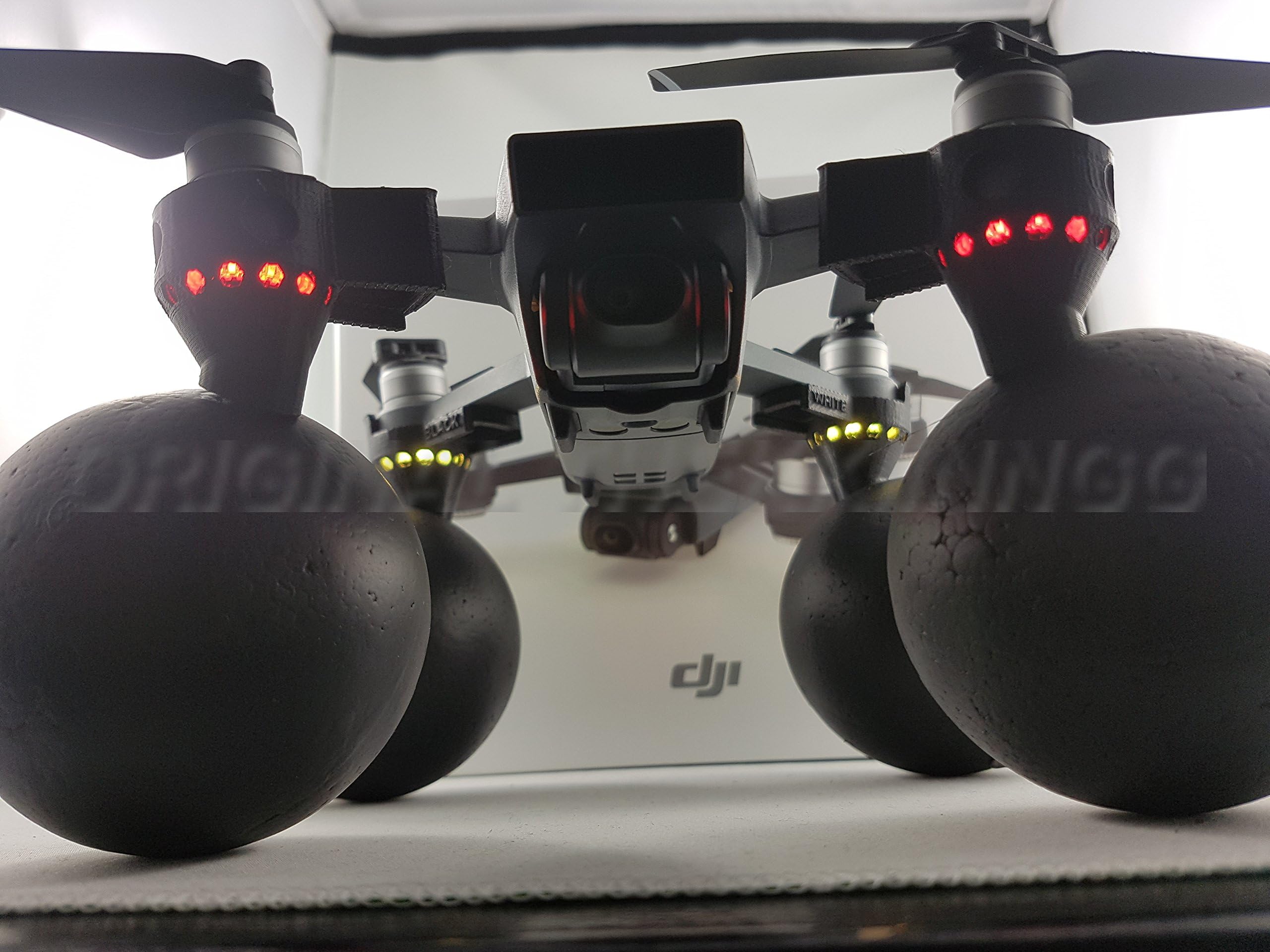 Thekkiinngg DJI Spark Snow Water MOD Protector Black Edition Drone ON Water OR Snow