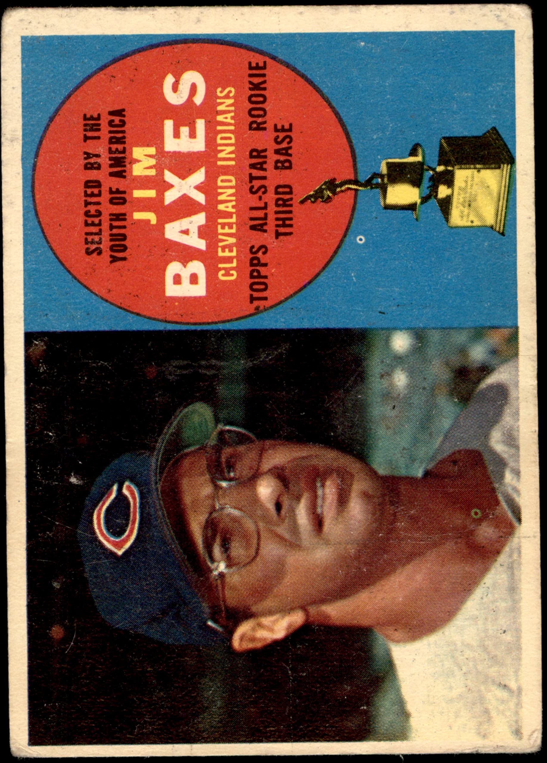 1960 Topps # 318 Jim Baxes Cleveland Indians (Baseball Card) FAIR Indians