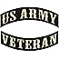 Amazon.com: US Army Veteran Patches Set for Veterans Bikers Motorcycle ...