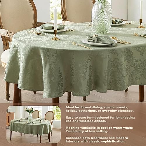 Vista 22 de Newbridge Barcelona - Manteles de tela de damasco, no planchables, antimanchas Borgoña