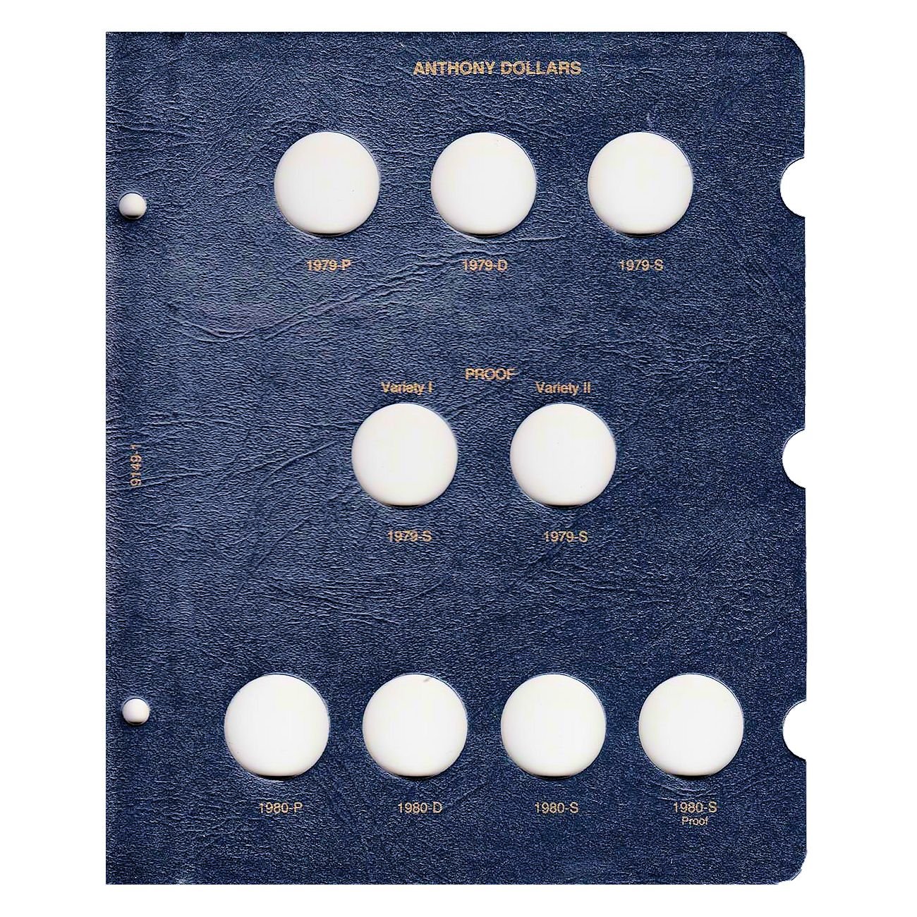 Whitman US Susan B. Anthony Dollar Coin Album 1979 - 1981 #9149