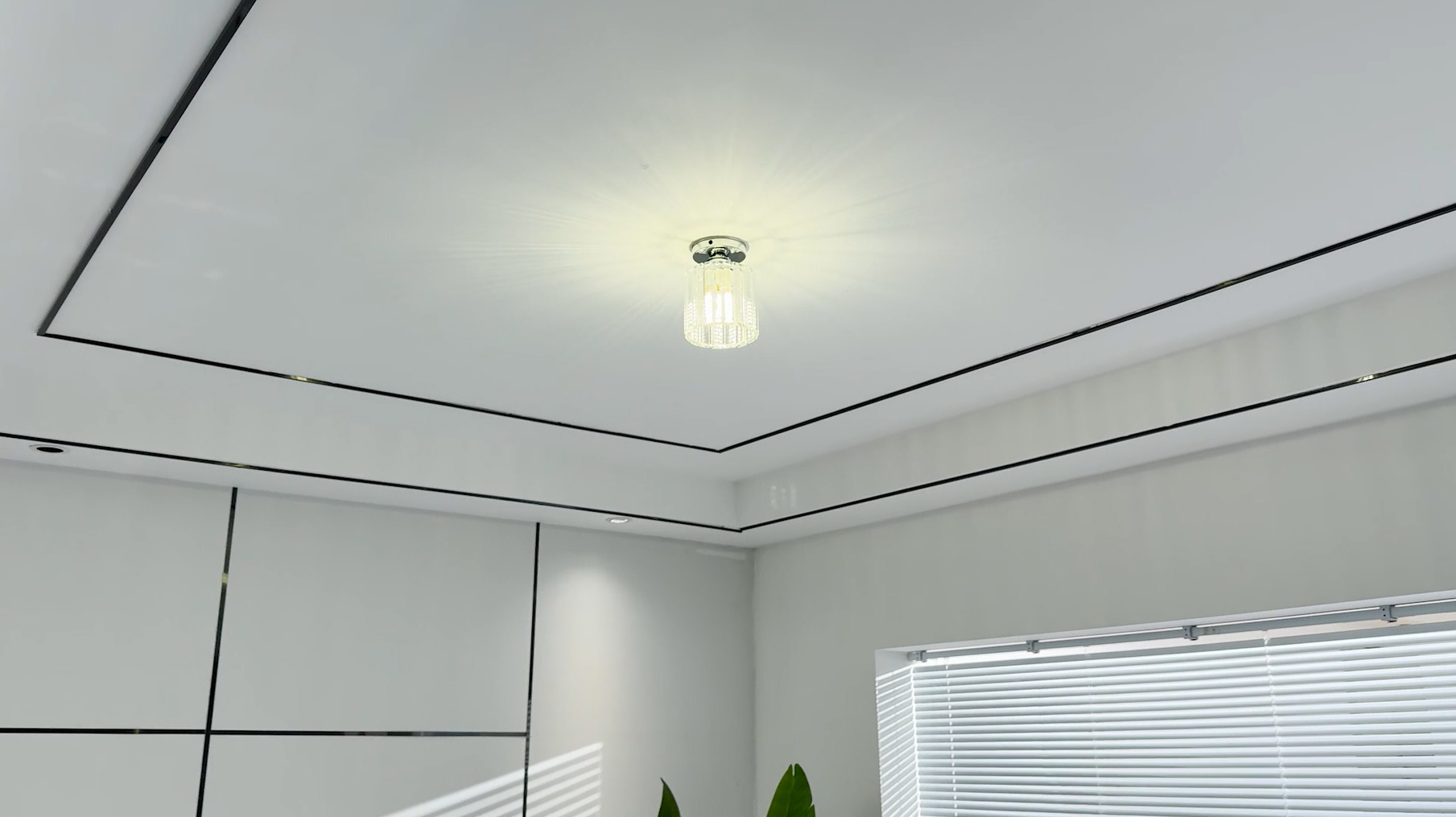 Zwarte Moderne Kristallen Plafondlamp LED Vierkante Kristallen Kroonluchters E27 Hanger Verlichting Armatuur Voor Hal Keuken Slaapkamer Woonkamer Entree Gang