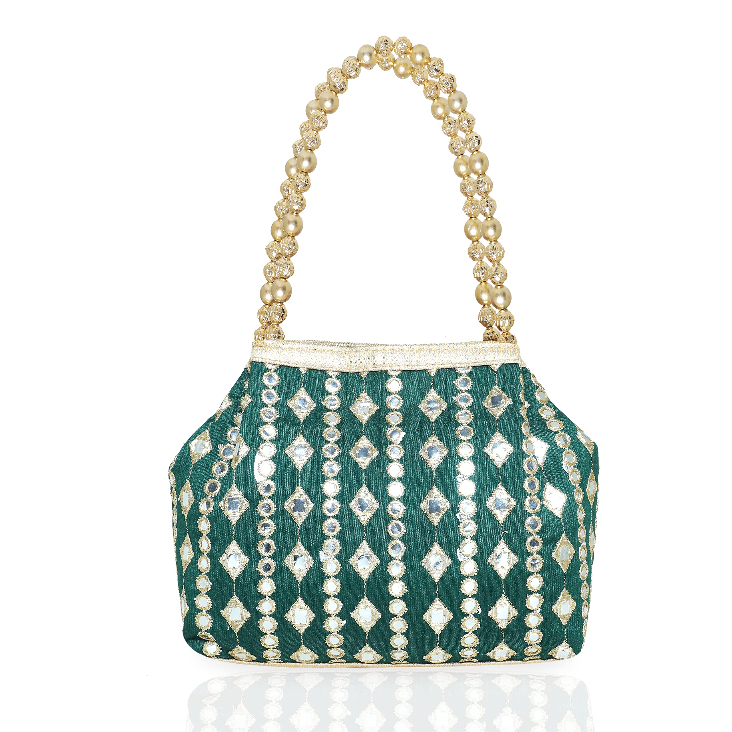 wenz Potli Bags for Women Evening Bag Clutch Ethnic Bride Purse-picture-23