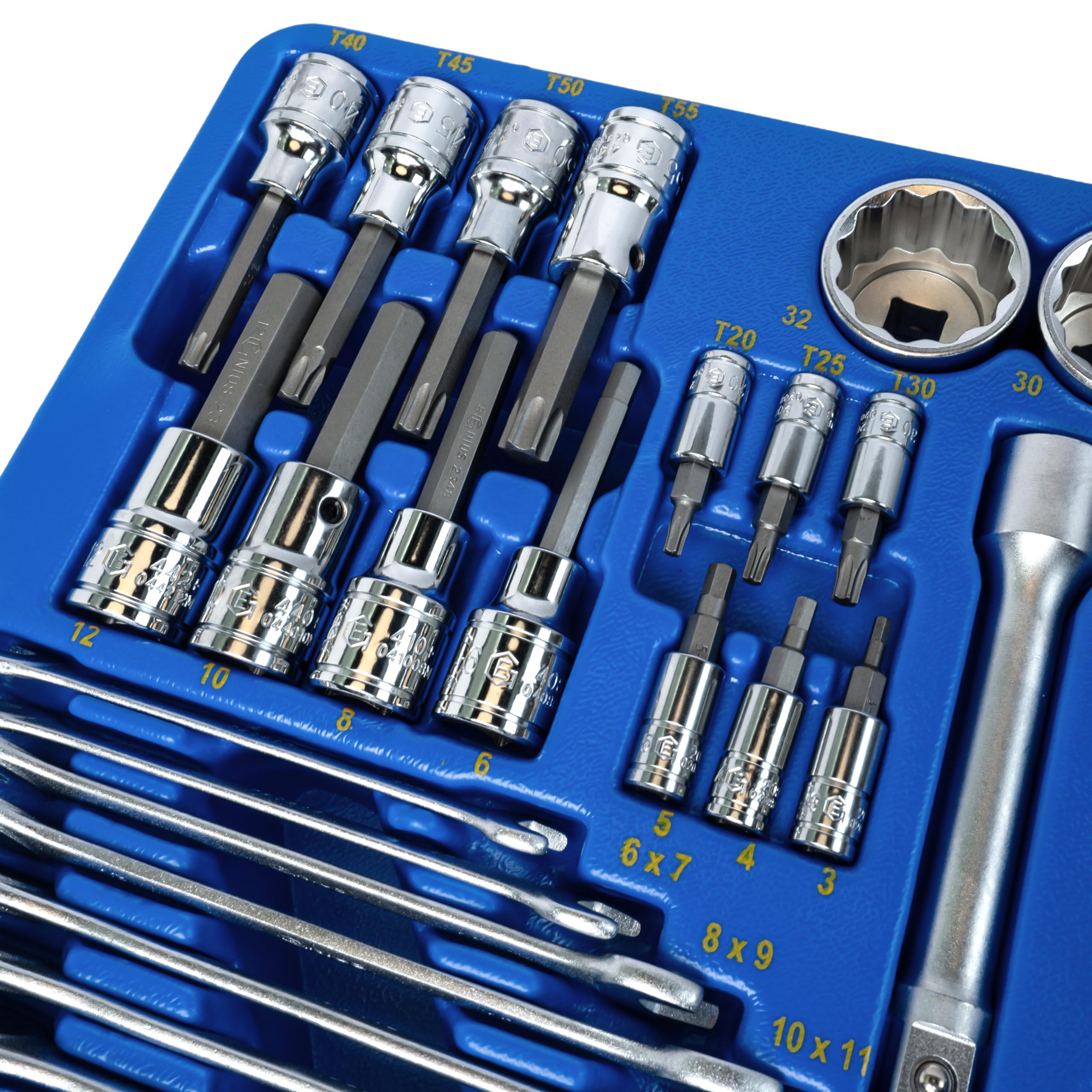 Amazon | Genius Tools 98ピース 1/4インチ & 1/2インチ Dr