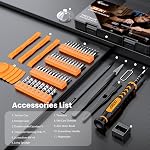 JOREST 59Pcs Small Precision Screwdriver Set with Torx T5, T6, T8, Mini Repair Tool Kit for MacBook, Computer, Laptop, iPhone, PS4 PS5, Xbox, Switch, Eyeglasses, Watch, PC, Ring Doorbell, Electronic
