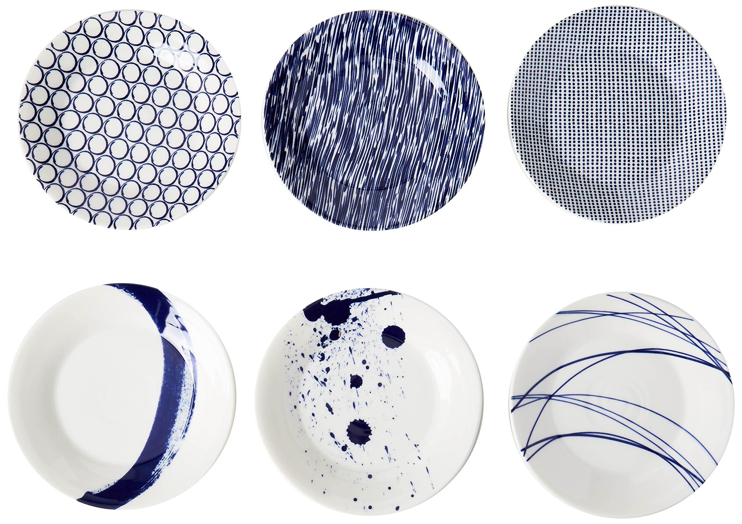 Royal Doulton Pacific juego de seis platos de Tapas