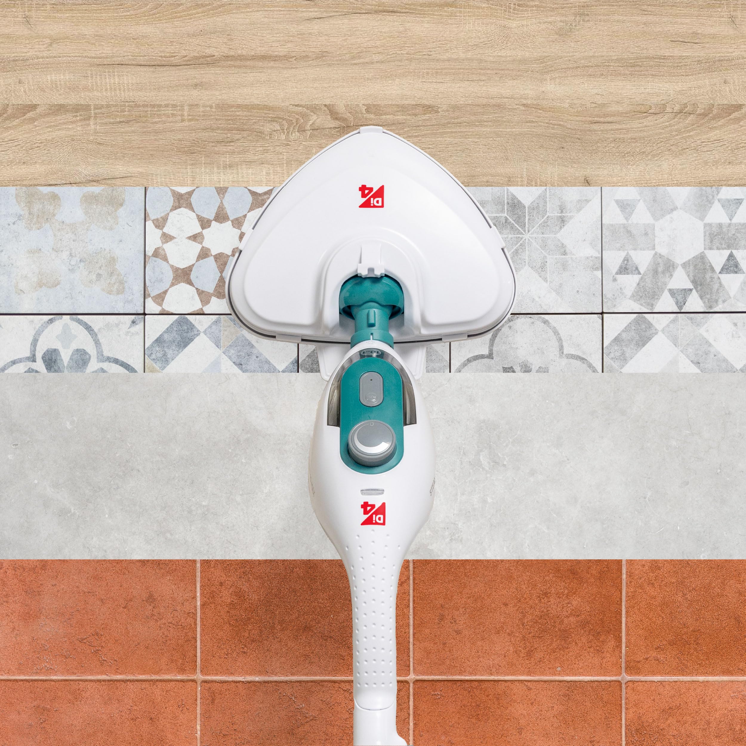 Di4 Steamclean Multi10 Max Scopa a Vapore Multifunzione 10 in 1, 1500 W, Elimina il 99,9% di Virus e Batteri, Pulizia senza Prodotti Chimici o Abrasivi