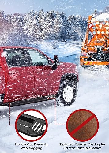 Miniatura 3 de YITAMOTOR Estribos, escalones laterales compatibles con Dodge Ram 1500 2009-2018 y 2010-2024 2500 3500 Crew Cab, 2019-2024 1500 Classic, barras Nerf