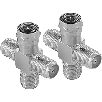 Poppstar 2x Adaptateur Repartiteur Croise 4x Prise Femelle Pour Cable Coaxial De Tv Et Satellite Cable D Antenne Cable Coaxial Cable D Antenne Argent Amazon Fr High Tech