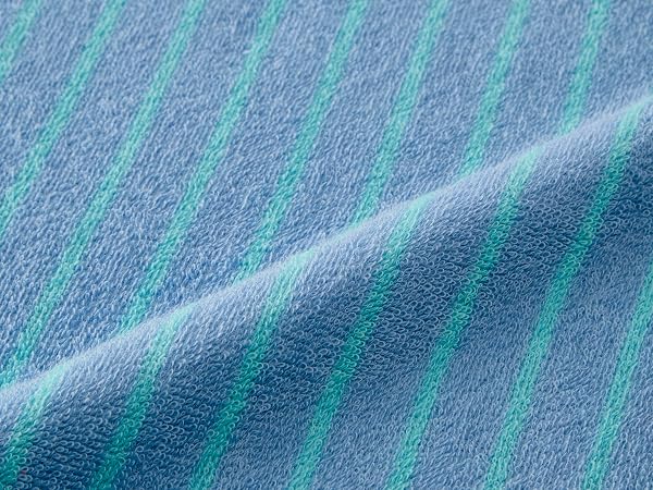 Kosugizen 日毎に (ひごとに) ミニバスタオル BASICスリムストライプ 3色 (各1枚)3枚セット 50×100㎝ ほどよいボリューム 便利なサイズ AMZG-4802-3B - 4
