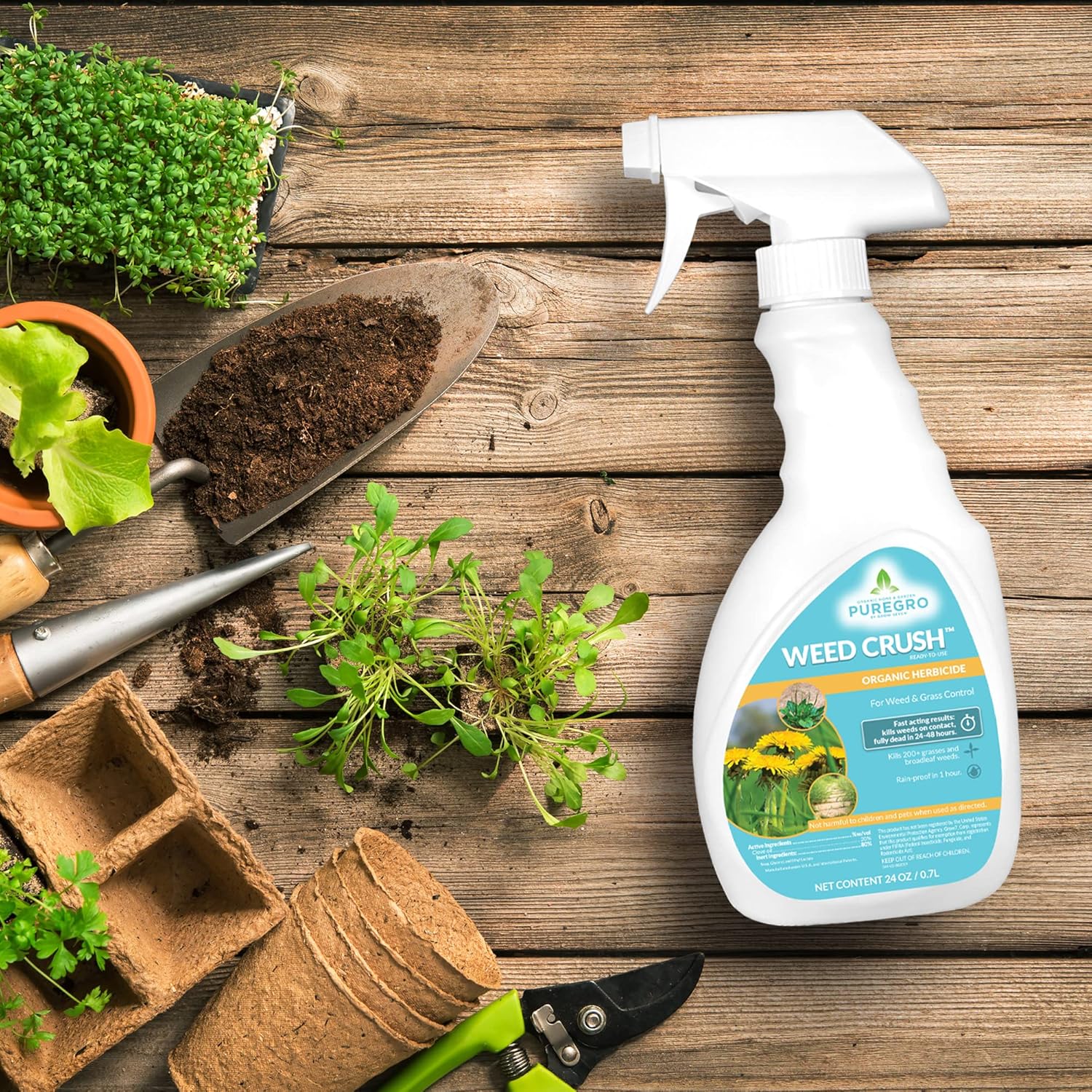 Buy PureGro Weed Crush ReadytoUse Organic Herbicide Pet and Kid
