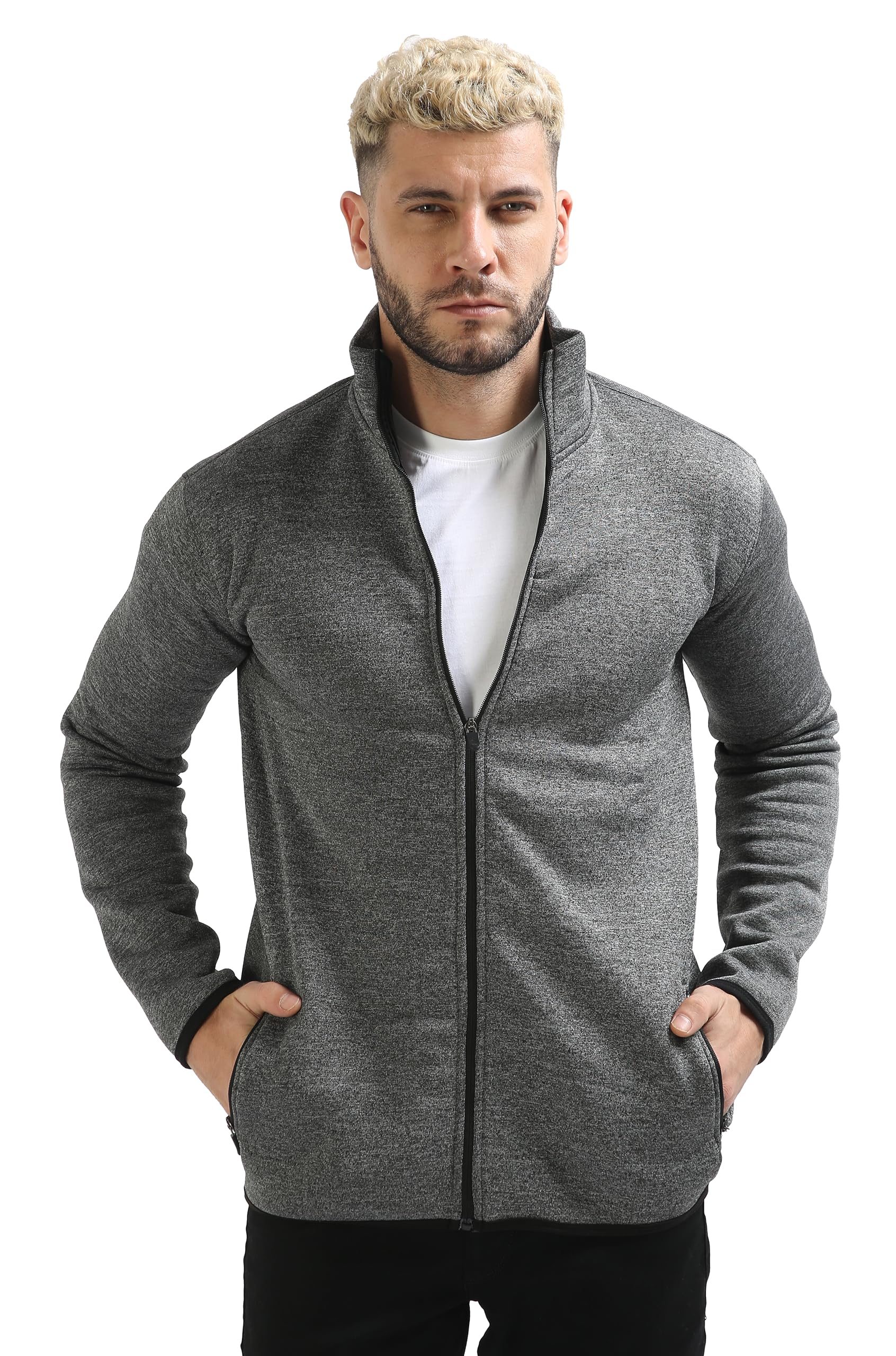 fanideaz Men’s Full Sleeve Cotton Fleece Bomber Jacket With Side Pockets-picture-35