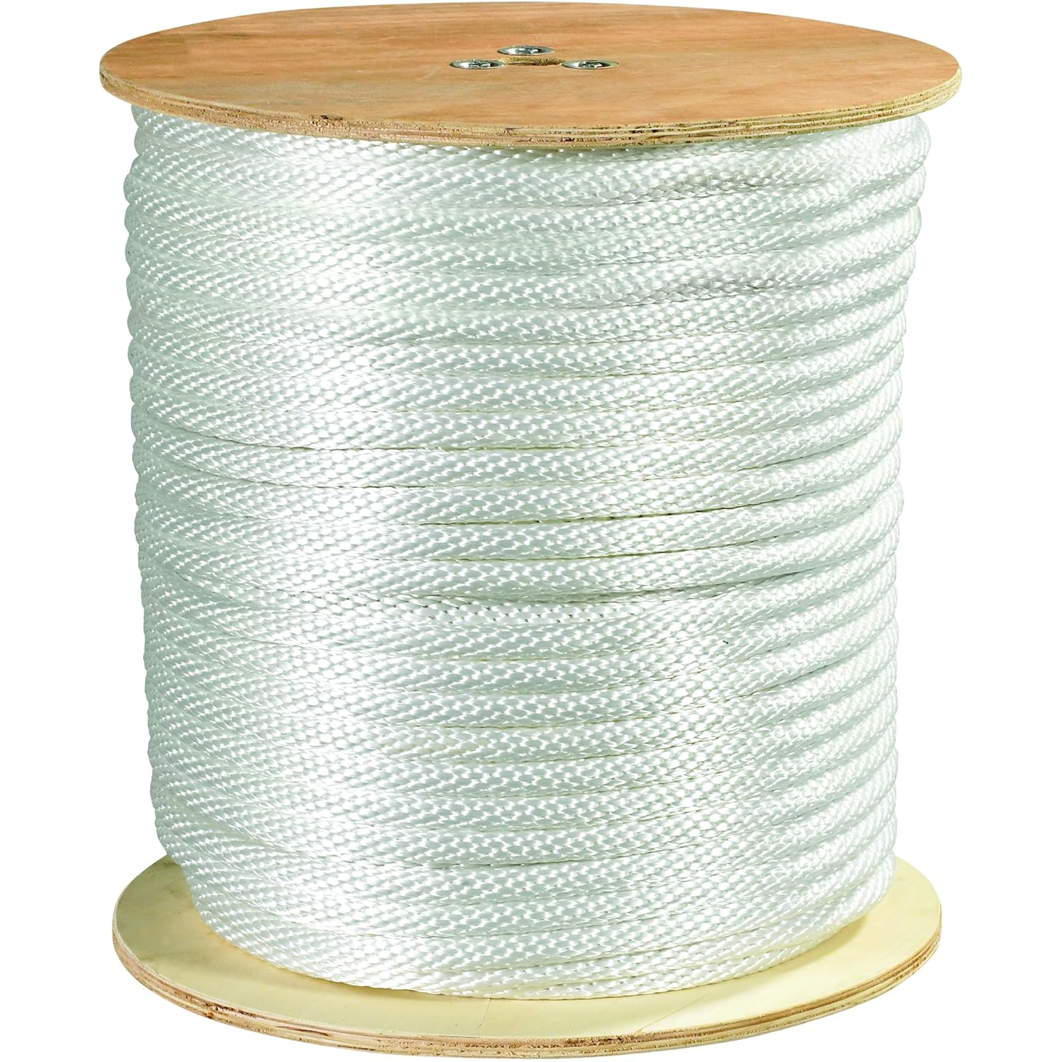 Partners Brand PTWR122 Solid Braided Nylon Rope, 1/2", 3,900 lb., 500', White