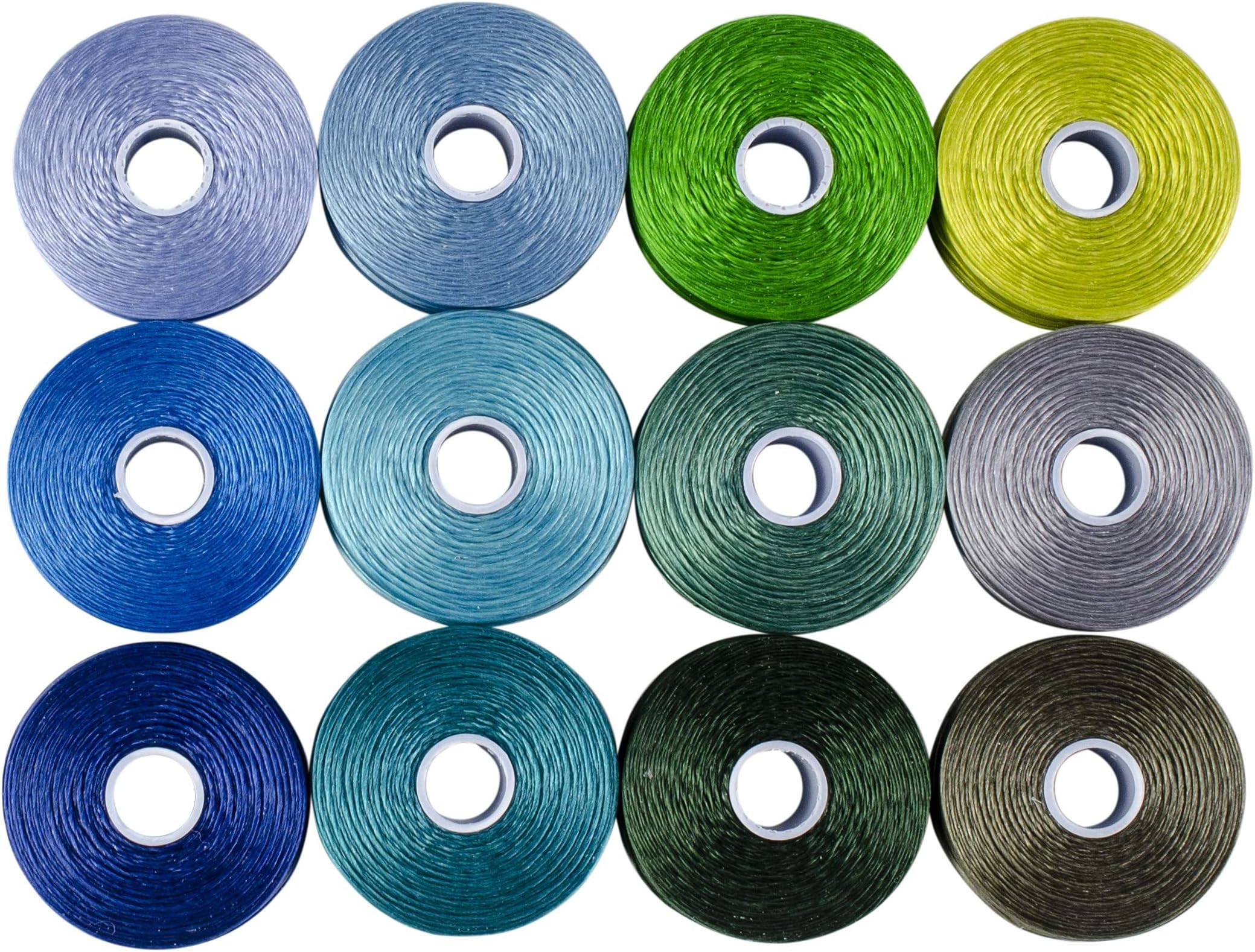 Beadsmith S-Lon Beadworking Cord Multipack with 12 Spools (Mix 2)