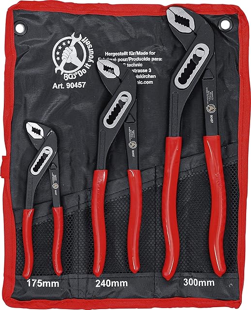 Kraftmann 90457 | Water Pump Pliers Set | 175 / 250 / 300 mm | 3 pcs.