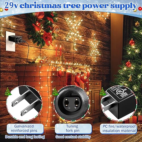 Miniatura 5 de Feekoon 2 paquetes de 29 V 18 W clase 2 LED fuente de alimentación transformador reemplazo, adaptador de enchufe impermeable IP44 de EE. UU.,