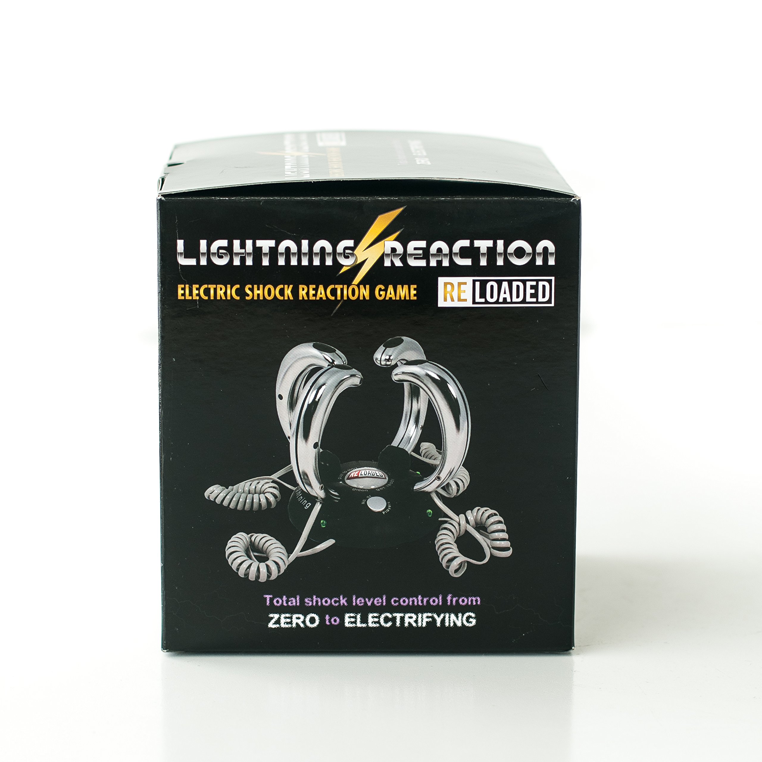 Lightning Reaction Reloaded Shocking Party Game – Electric Shock Challenge for Adults and Teens – Fun Party Games for Family and Groups – Unique Gift for Game Night