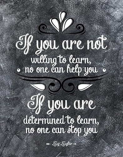 H+CO Inspired Z Ziglar - Arte de pared inspirador If You Are Not Quote, ideal para decoración del hogar u oficina, para mamá, papá o colega, 11 x 14