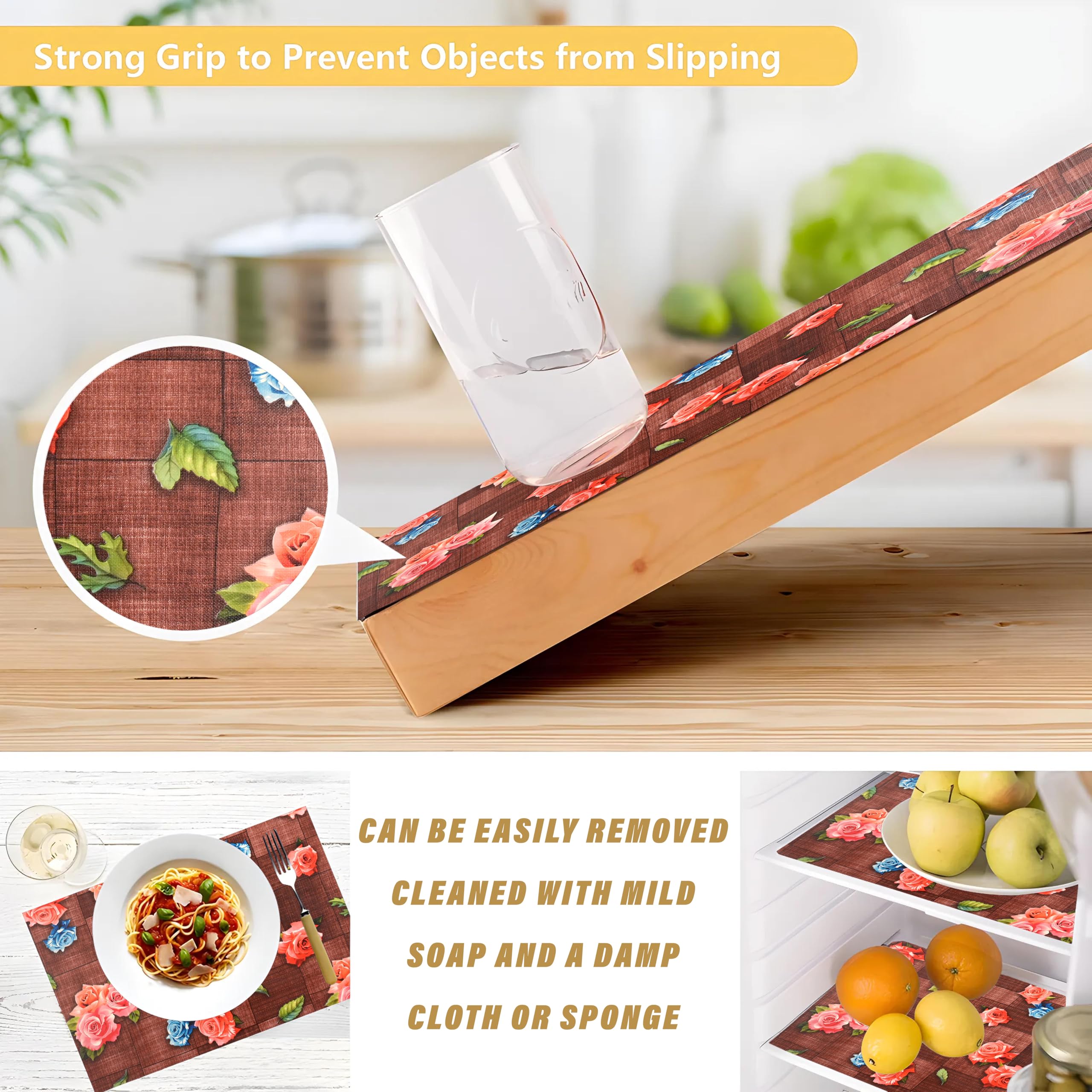 PVC Shelf Liner - Anti-Slip Kitchen Mats -8