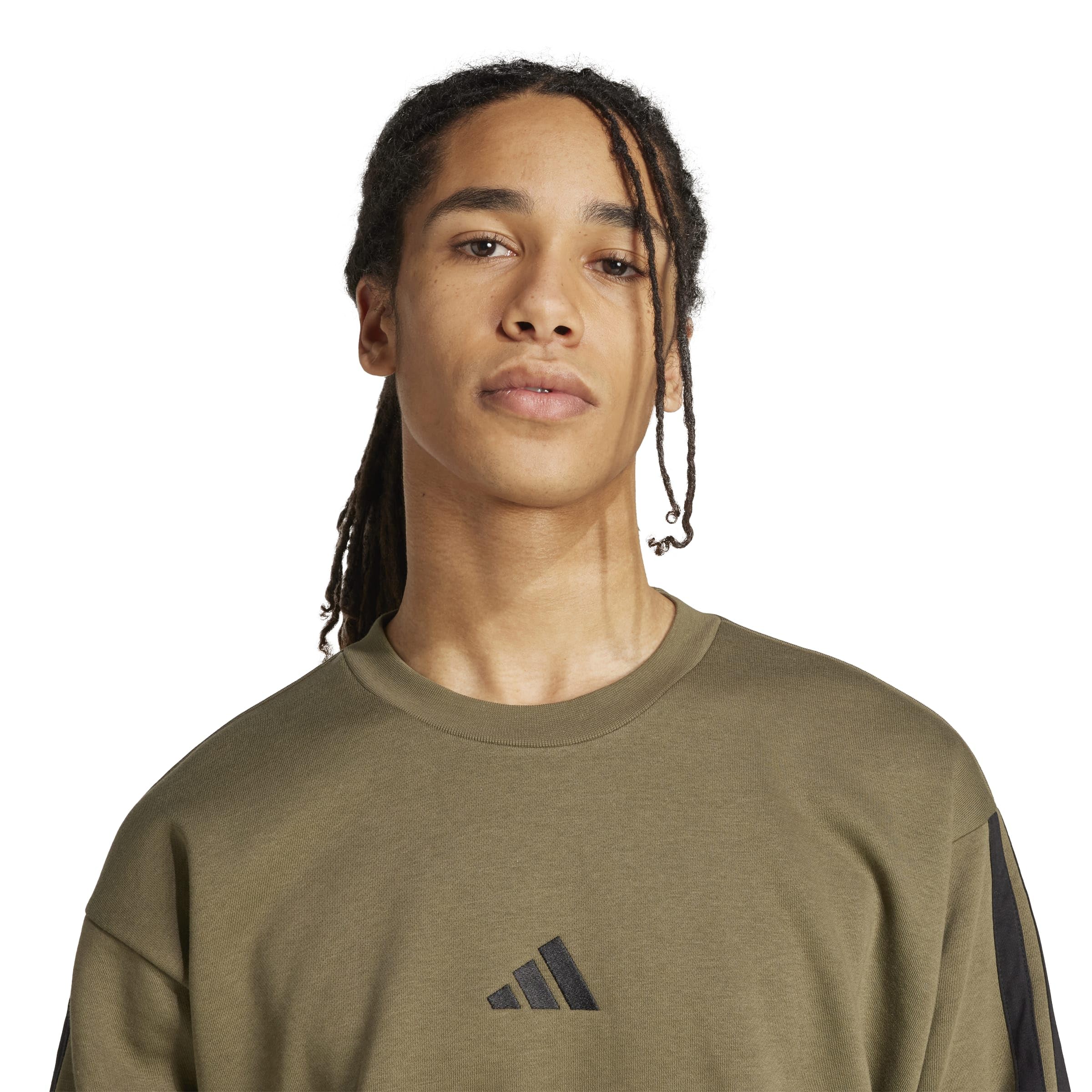 adidas Herren Essential Three Stripes Fleece Kapuzenpullover (1er Pack)