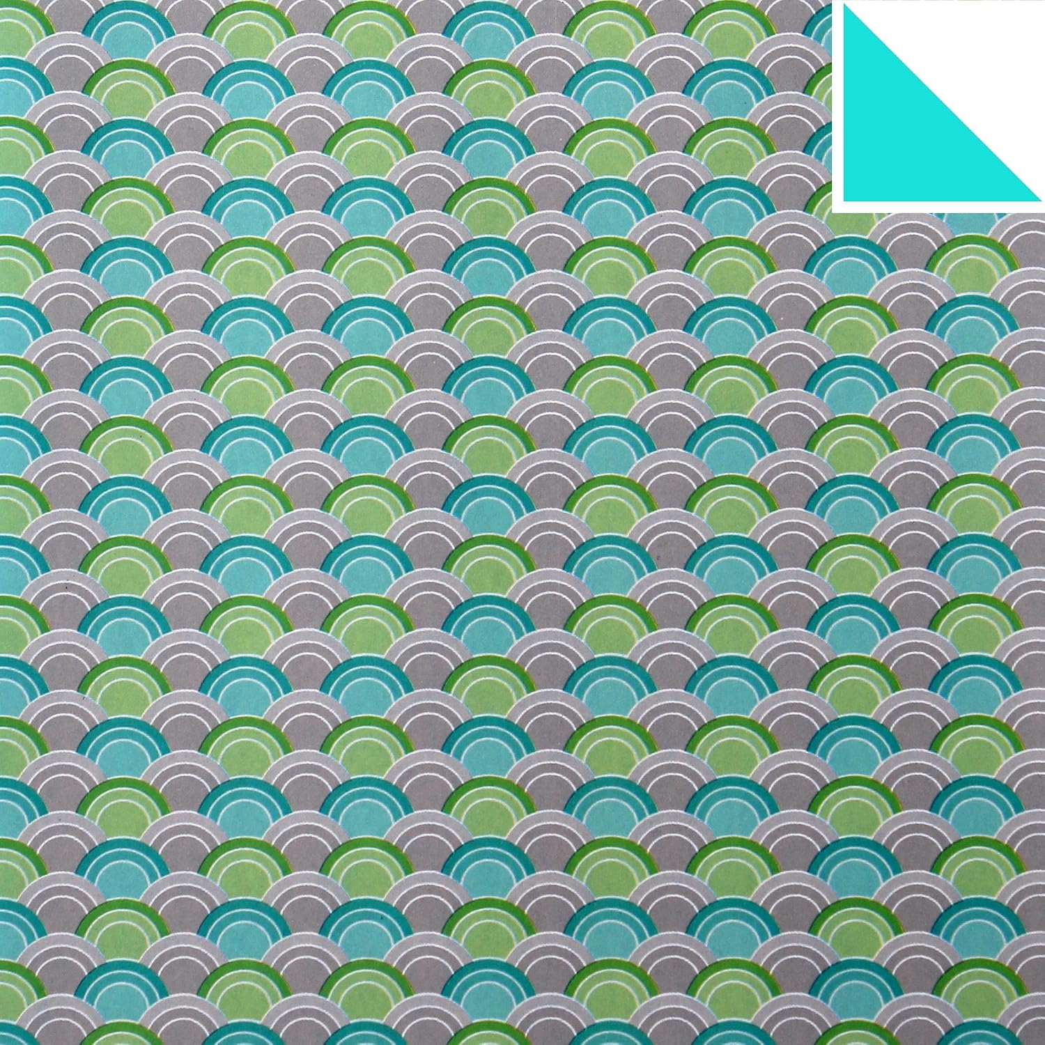Blue Feather Products, Inc. 100 Sheets Double Sided Origami Paper, Multicolor, Traditional Korean Pattern 3, 8.5 x 11 inches, Crafts