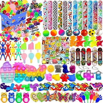Beilunt 132 Pcs Party Favors Toys for Kids 4-8, Easter Egg Fillers, Assortment Treasure Box Toys for Classroom Prizes,Goodie Bags Stuffers, Pinata Fillers Bulks Small Toys Carnival Prizes