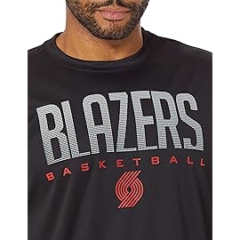 Ultra Game NBA Official Mens Super Soft Game Day Long Sleeve T-Shirt - Unisex, Portland Trail Blazers, Team Color, Small