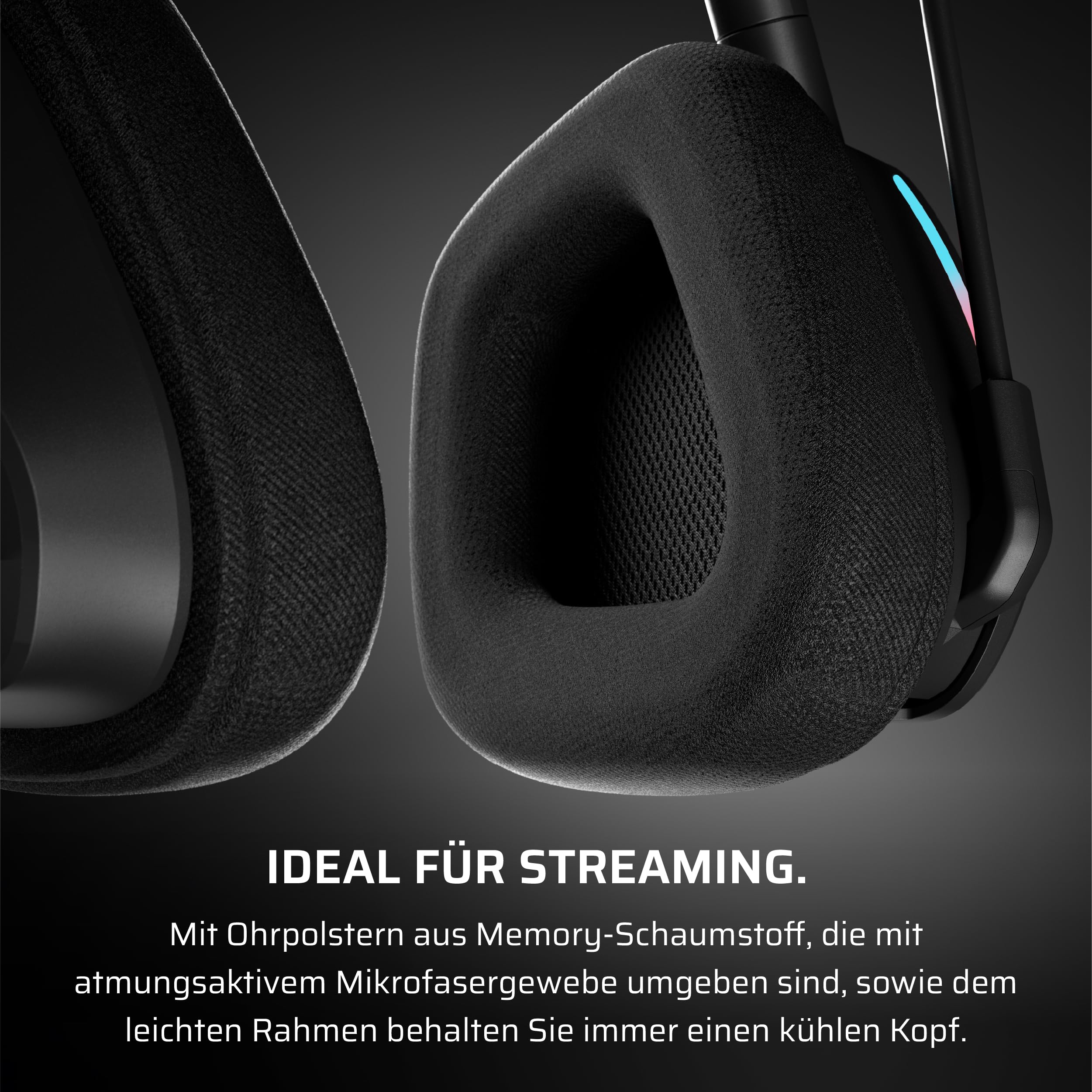 Corsair Void v2 Wireless Gaming-Headset Kohlenstoff Bluetooth Dolby Atmos 70 Stunden Akkulaufzeit Duale Wireless PC PS5 PS4 Switch Mobile