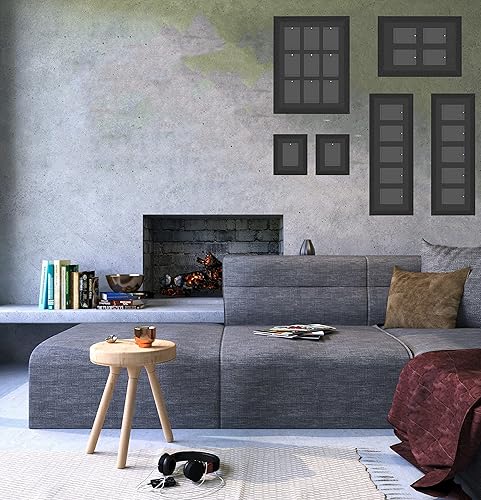 Miniatura 6 de Marco de exhibición de tarjetas coleccionables  Estuche de pared para tarjetas de béisbol con protección UV magnético para 5 tarjetas estándar,