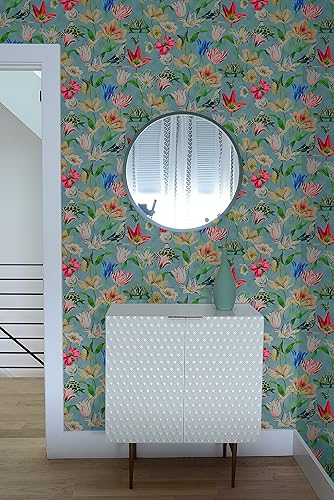 Miniatura 3 de Harrison Howard - Papel tapiz para despegar y pegar, papel tapiz floral para dormitorio, tocador, cocina, vinilo, cobertura de 30.75 pies cuadrados