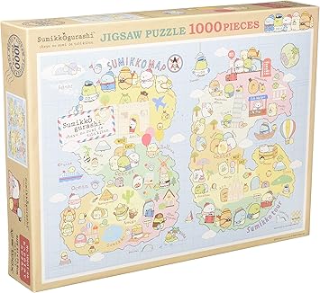 Amazon エンスカイ 1000tピース ジグソーパズル すみっコぐらし おへやのすみでたびきぶん 51x73 5cm 1000t 86 ジグソーパズル おもちゃ