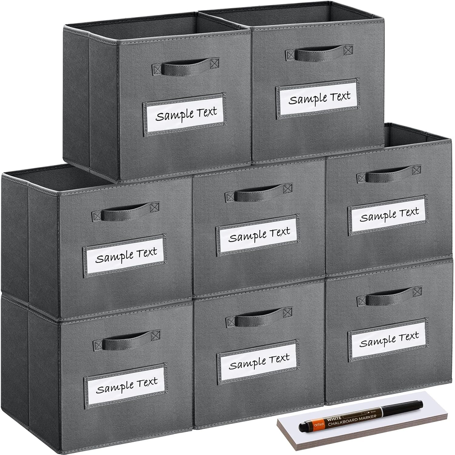artsdi 8-Pack Gray with Labels