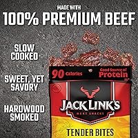 Vista 6 de Jack Link's Premium Cuts Beef Steak Tender Bites, Teriyaki, 1.25 Ounce (Pack of 10)