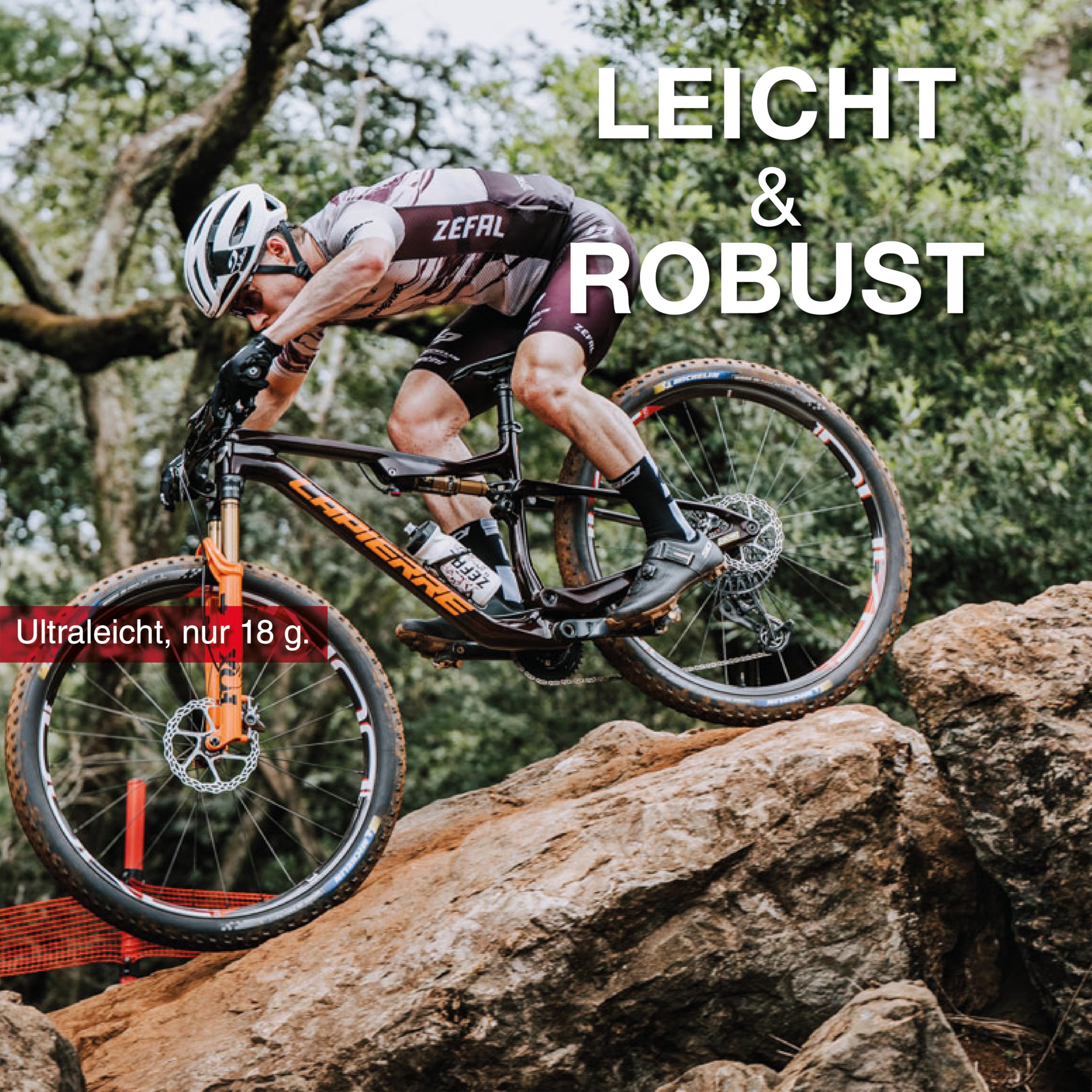 ZEFAL Pack Pulse L2 – Zwei Carbon Flaschenhalter Fahrrad - Trinkflaschenhalterung extra leicht fürs Fahrrad, nur 18g