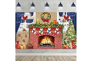 Christmas Fireplace Theme Decoration Supplies