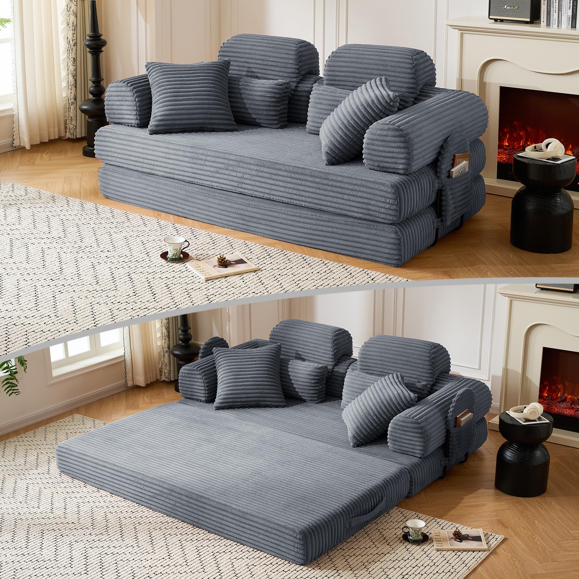 KSTNLUXQ Deep Seat Sofa Bed