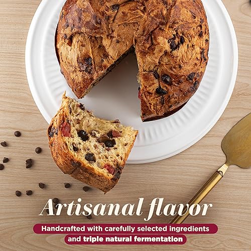 Miniatura 12 de OFNER - Panettone genovés prémium de frutas confitadas - Receta italiana tradicional, pastel de Navidad suave y húmedo, regalos de Navidad para mamá