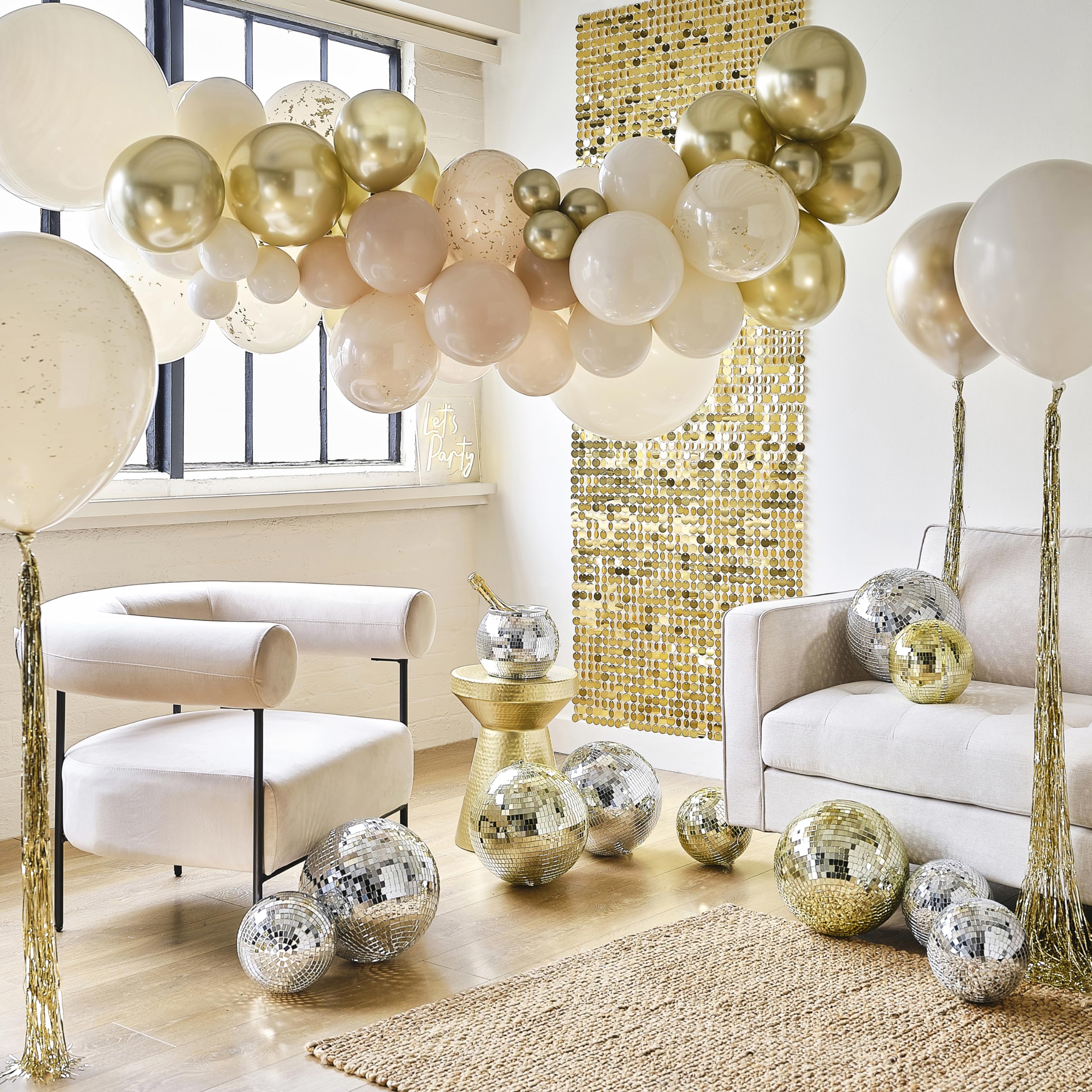Ginger Ray Gold and Neutral Balloon