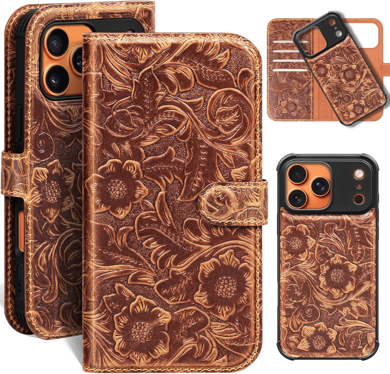 RMAWRAD 2‑in‑1 Magnet Wallet