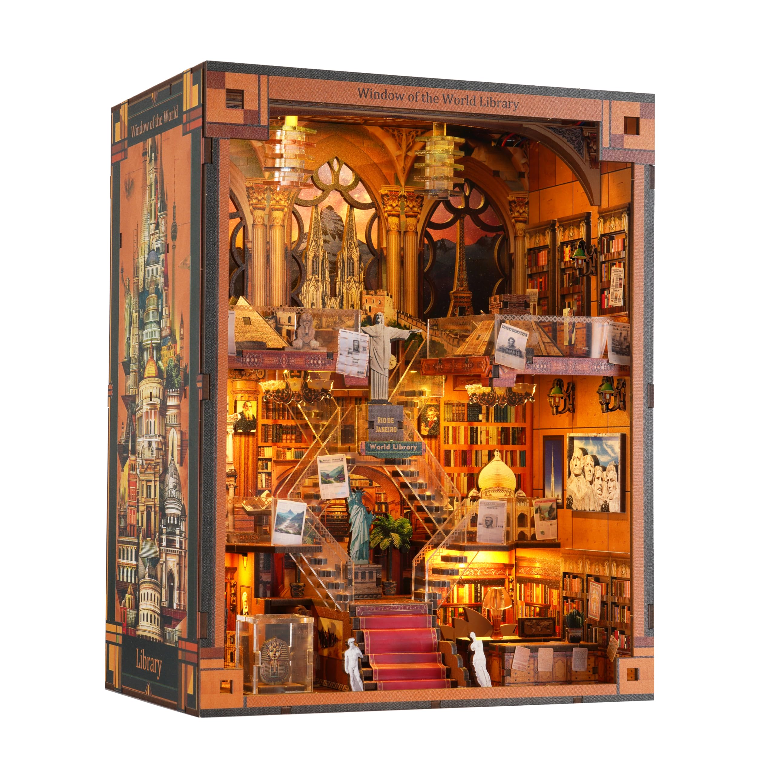 Amazon.com: Book Nook Kit - DIY Miniature World Library Booknook