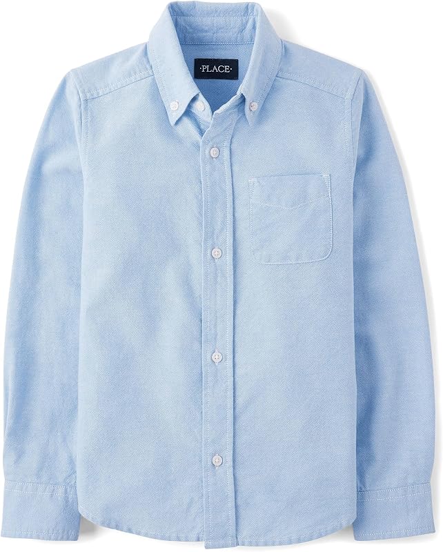 The Children's Place Boys Long Sleeve Oxford Button Down Shirt